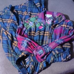Together Multicolor Plaid Kids Button Down Shirt